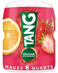 Tang Orange Strawberry Powdered Drink Mix 18 oz Canister