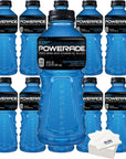 Powerade Blue Mountain Berry Blast 20 ounce Pack of 10 with Bay Area Marketplace Napkins