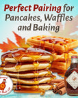 WANISH SUGAR BUSH 100 Pure Cinnamon Maple Syrup 8 oz Bottle  Rich Cinnamon Maple from Wisconsins Lush Northwoods  Ideal for Pancakes Waffles Baking  More