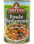 Sultan Brand Foule Mudammas Medium Fava Beans High in Dietary Fiber No Fat No Cholesterol 1480oz