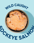 Wild Planet Wild Sockeye Salmon Skinless  Boneless Canned Salmon Sustainably Caught NonGMO Kosher 6 Ounce Pack of 12