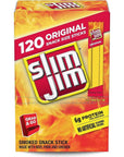 Slim Jim Snack-Sized Smoked Meat Stick, Original Flavor, .28 Oz. 120-Count