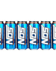 High Performance Energy Drink  NOS Energy Boost Drink with Natural Caffeine Fortified with Electrolytes  16 Fl oz Cans  BETRULIGHT Value 6 Pack