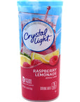 Crystal Light Raspberry Lemonade Drink Mix 12Quart 18Ounce Canister Pack Of 7