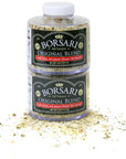 Borsari Seasoned Salt 2-Shaker Gift Set - Original Seasoning Blend - Gluten Free Gourmet Seasonings For Steak, Fish, Poultry, & More - (4oz Shaker Bottles)