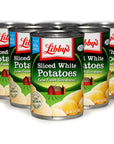 Whole White Potatoes by Libby 6 x 15 Oz Can of Whole Canned Potatoes Bundled with JFS Recipe Card