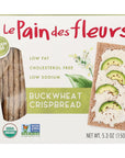 Le Pain des Fleurs Crispbread Buckwheat 53 ounce