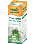 Vedic Juices Premium Quality Aleo Vera Juice Drink with Wheatgrass  169 fl oz Pack of 1  Ideal for Daily Use