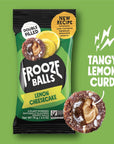 Frooze Balls Lemon Cheesecake PlantPowered DoubleFilled Energy Balls Healthy Vegan Snacks GlutenFree nonGMO 8 count each with 5 balls Great for lunch box hiking workout  travel