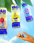 Natural Lemon Sparkling Water  Direct from Fruit Hydration No Added Sugar Low Calorie Drink Antioxidant  Vitamin Rich Organic Bubbly EcoFriendly Alternative to Flavored Water or Seltzer Water by WAJU 12oz Cans 12Pack