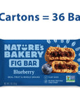 Nature’s Bakery Whole Wheat Fig Bars, Blueberry, Real Fruit, Vegan, Non-GMO, Snack bar, 6 Count (Pack of 6)