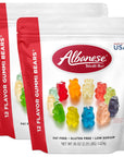 Albanese Worlds Best Family Share Pack 12 Flavor Gummi Bears 36 Oz Bags of CandyPack of 2