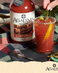 Agalima Organic Authenic Bloody Mary Drink Mix All Natural 1 Liter 338 Fl Oz Glass Bottle Individually Boxed