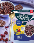 Sunflower Cereal 8oz  With GrainFree Real Berry Flavor Bundle With Golden Ss Spoon Paleo  Keto Friendly NonGmo No Refined Sugar Pack Of 2