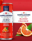 Sanpellegrino Zero Grams Added Sugar Italian Sparkling Drinks Sparkling Blood Orange Beverage 24 Pack of 1115 Fl Oz Cans