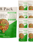 Harran Natural Whole Bulgur Pilaf Pea Mint With Garlic Plant Based 66 Ounces Pack Of 8