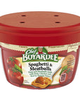 Chef Boyardee Spaghetti and Meatballs in Tomato Sauce Microwave Food 75 OZ Microwaveable Bowl 12 Bowls