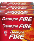 Dentyne Fire Spicy Cinnamon Sugar Free Gum, Pack of 9 (144 Total Pieces)