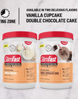 SlimFast Intermittent Fasting, Casein Protein Powder, Biotin with Vitamin & Mineral Bend, With Fiber, No Added Sugar, Snack Shake Mix- Double Chocolate Cake, 10 Servings (Pack of 2)