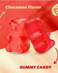 Cinnamon JuJu Bears Gummy Candy Sweet and Spicy Treat 2Pound Pack