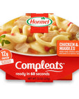 HORMEL COMPLEATS Chicken  Noodles Microwave Tray 75 Ounces Pack of 7