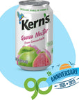 Kerns StrawberryBanana Nectar and Guava Nectar Fridge Pack 113 Fl Oz Pack of 12