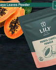 Lily of the Valley Green Papaya Powder  Naturally Rich in Papaya Enzym  Papaya Extracts for Smoothies  Shakes  Vegan  GlutenFree  Packed in Resealable Pouch 8oz 226g