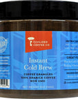 Civilized Coffee Instant Cold Brew Coffee Granules Medium Dark Roast NonGMO Jar 5 oz