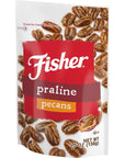 Fisher Snack Praline Pecans, 5.5 Ounces, Made with Whole Mammoth Pecans