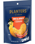 PLANTERS Deluxe Hot N Spicy Cashews 6 oz 8pack