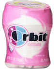 Orbit Bubble Gum Cups Bubble Mint 55 pieces bottle 27 Ounce Pack of 6