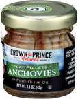 Crown Prince Flat Fillets of Anchovies in Olive Oil 15 Oz