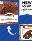 Nonnis Triple Chocolate Biscotti Italian Cookies  6 Boxes Triple Chocolate Italian Biscotti Cookies wDark Chocolate  Biscotti Individually Wrapped Cookies  Kosher Chocolate Coffee Cookie 688 oz