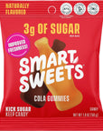 Smart Sweets Cola Gummies 18oz Pack of 12 Candy with Low Sugar 3g Low Calorie 100 No Artificial Sweeteners Vegan PlantBased GlutenFree Healthy Snack for Kids  Adults