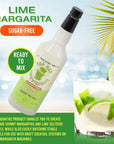 Top Hat Keto Sugar Free Lime Margarita Mix  Naturally Sweetened with Monk Fruit  Craft Mixer for Skinny Margarita Cocktail Drinks  32oz Bottle