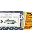 Fangst Smoked Herring  Canned Nordic Herring with White Pepper and Ramson  1 x 100g Can