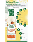 Walden Farms Hazelnut Coffee Creamer 12 oz Bottle Pack of 2 Rich  Smooth  Fresh and Flavorful  Vegan Paleo and Keto Friendly  NonDairy Milk Substitute  0g Net Carbs  For Coffee  Tea  Smoothies  Shakes  Cocktails and More