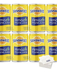 Sunsweet Prune Juice 75oz Cans Pack of 8 with Bay Area Marketplace napkins