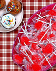 Red Heart Lollipops  3 Pounds Heart Shaped Lollipops  Strawberry Flavored Bulk Red Lollipops Suckers  Individually Wrapped Bulk Red Candies for Candy Buffet