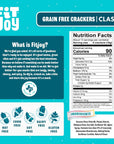 FitJoy Grain Free Crackers  Delicious Gluten Free Cracker  Certified NonGMO and Kosher  Gluten Free Crackers  Vegan AllergenFree NutFree  Classic Salt Flavor  3 Pack