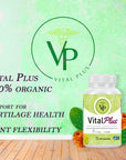 Vital Plus - Treatment for varicose Veins and Support Joint Structure - Energy Supplement - 100% Organic 60 Capsules