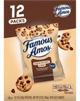 Famous Amos Classic Chocolate Chip Cookies 1 Ounce Bag Pack of 12