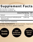 NatureBell HMB 3,000mg Per Serving | 240 Capsules, 3X Triple Strength HMB Beta-Hydroxy Beta-Methylbutyrate Supplement - Lean Muscle Mass & Recovery Support - Non-GMO