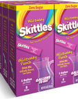 Skittles Gallons To Go Powdered Drink Mix 8Count Box 6 Pack Wild Berry Punch Low Calorie and Zero Sugar Drink Mix Each Stick Makes 1 GallonSized Pitcher