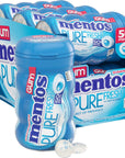 Mentos Pure Fresh Sugar-Free Chewing Gum with Xylitol, Fresh Mint, 50 Count (Pack of 6)