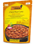 Kitchens of India Pindi Chana  Chick Peas Curry Pack of 610 Ounces  Gourmet Ready To Eat Authentic Indian Dish Pack of 6