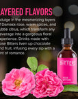 Portland Bitters Project Rose Bitters  Concentrated Bitters with Layered Flavors Made from Organic Wild Crafted Therapeutic Grade Whole Botanicals to Elevate Drinks  Cocktails  2 fl oz