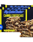 My Cookie Dealer Soft Baked Cookies Cannoli Cheesecake 3Pack 4oz Cookie  Cannoli Shell Batter Loaded with Chocolate Chips Cinnamon Creme  Powdered Sugar  Individually Wrapped Travel Snacks