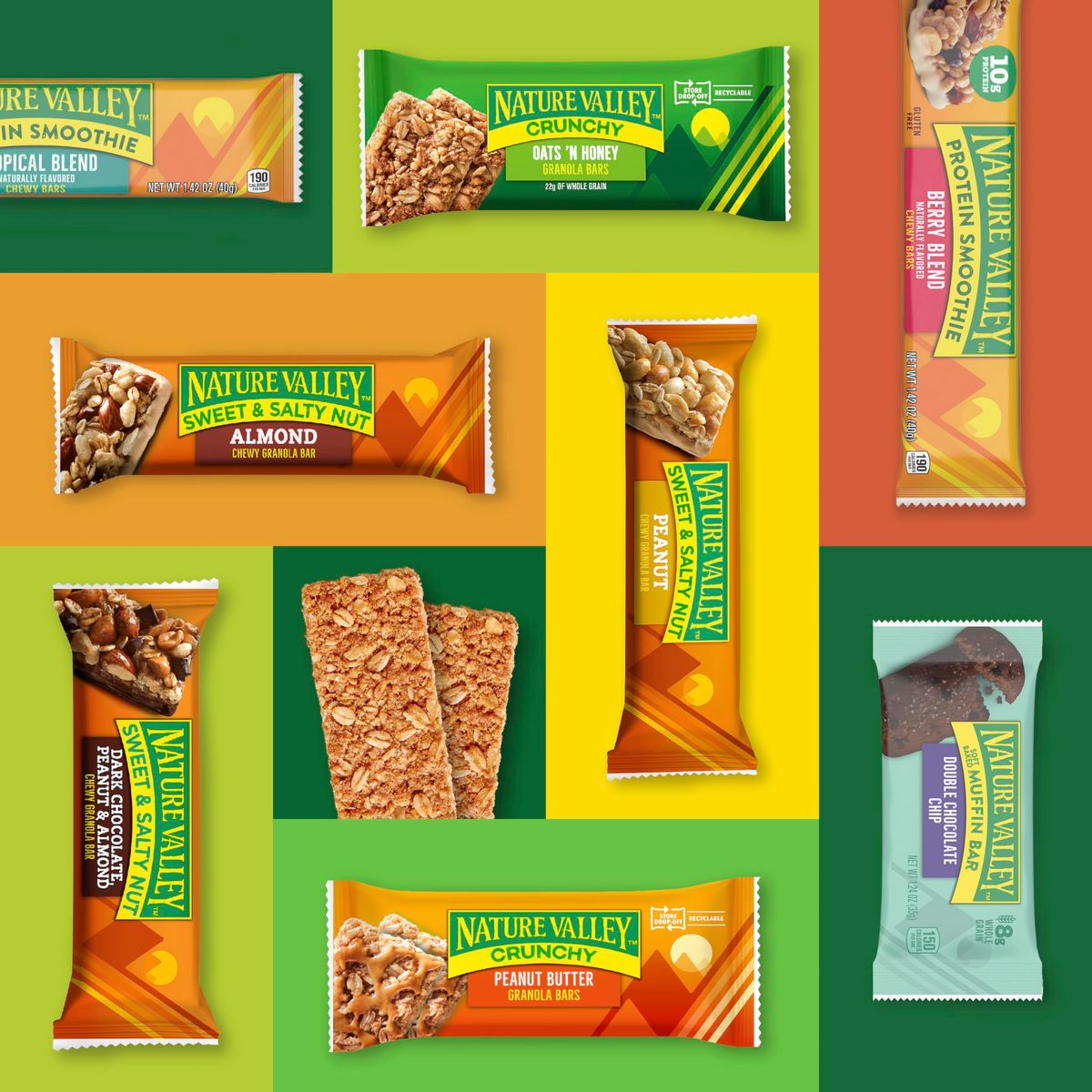 Nature Valley Wafer Bars Peanut Butter Chocolate Flavored Snacks 10 Bars 13 OZ