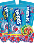 Nerds Gummy Clusters Very Berry Share Pouch Chewy Candy with Crunchy Outside and Soft Inside Assorted Fruit Flavored Candies for Gifts Pack of 3 3 Ounces Each